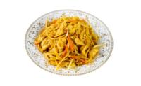 122. Pečeni špageti z jajcem in curryjem