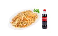 Riževi rezanci z zelenjavo (115A) + Coca-Cola