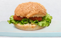 Burger z ocvrtim sirom