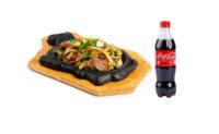Piščanec na mongolski način + Coca-Cola