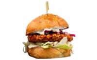 Burger s crispy piščancem, pomfri (1,2,3,9)