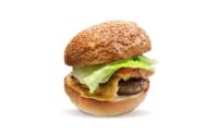 Goveji burger z jajcem, pomfri (1,2,3,9)