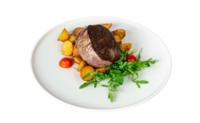 Beefsteak na žaru, pečen krompirček