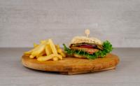 AMAZE VEGI BURGER+POMMES FRITES