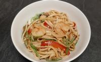 Rezanci Udon s kozicami