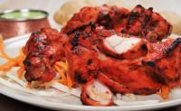 Tandoori chicken (polovica piščanca) + meta chutney