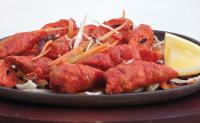 Sheekh kebab + meta chutney