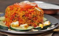 Paneer biryani + mix vegetable raita (1/2)