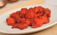 Pepper prawns + meta in mango chutney